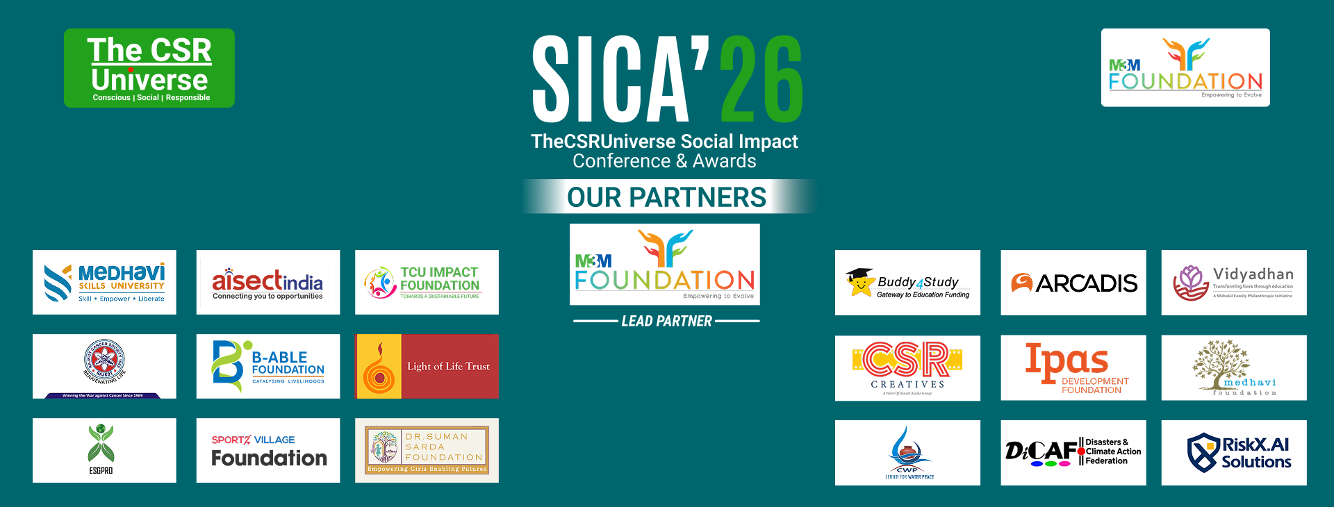 SICA 2026 – Social Impact Conference & Awards banner