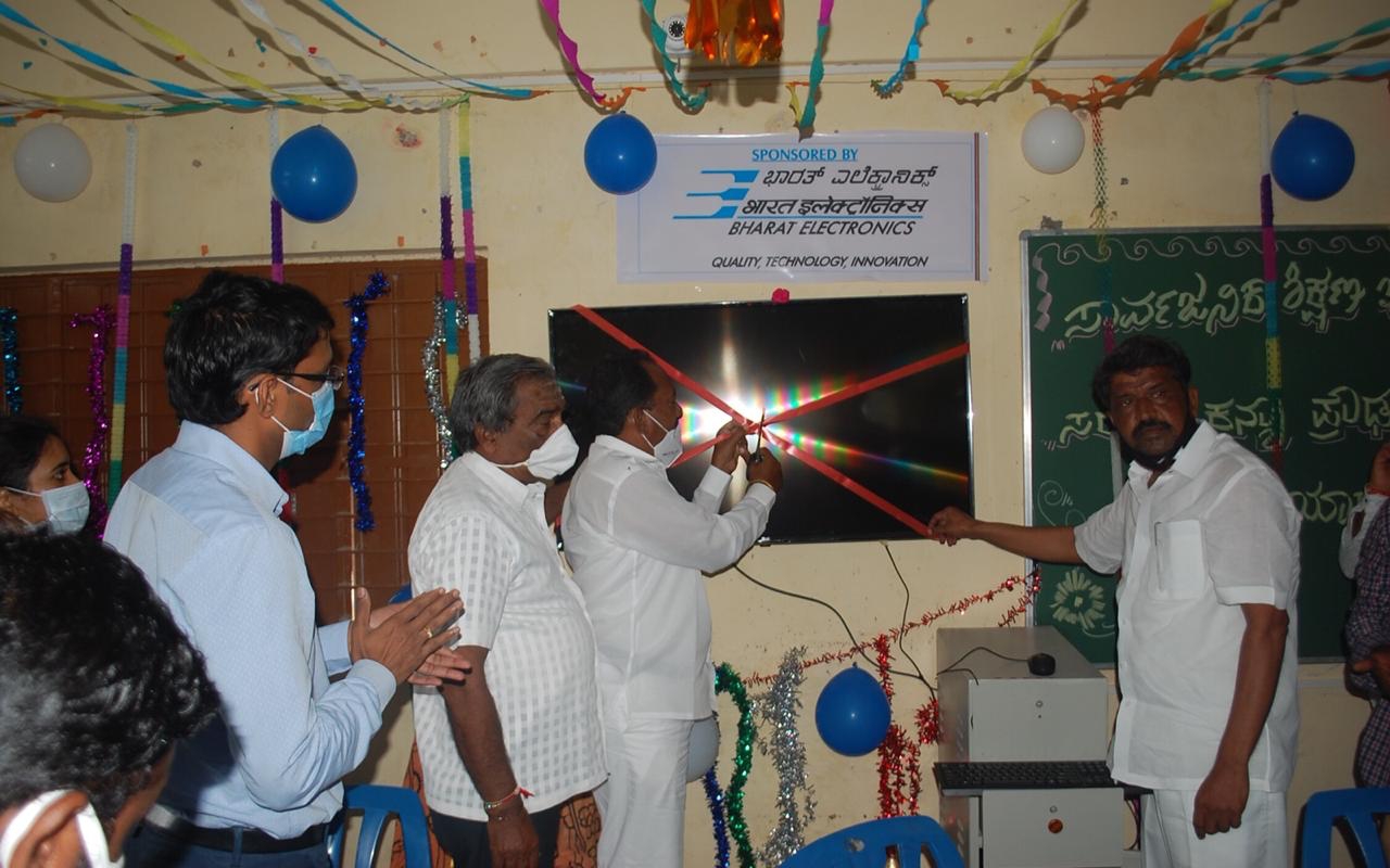 BEL equips 122 Government schools in  Karnataka with Smart Class facility
