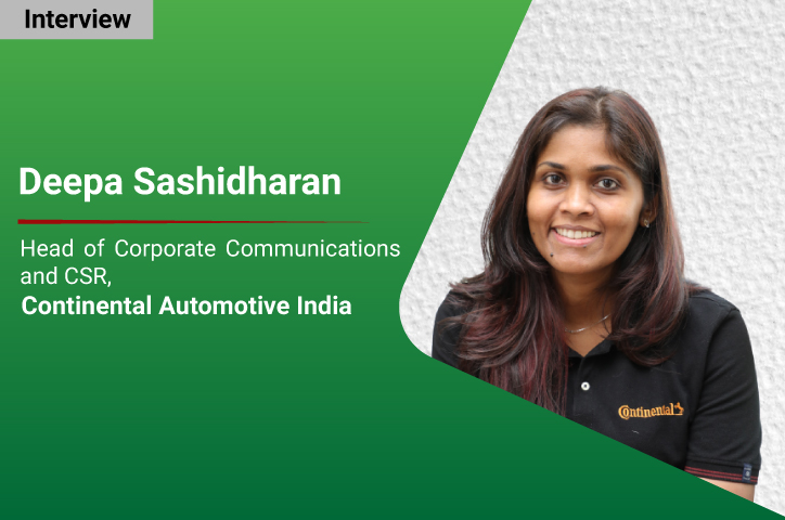 Sustainable and responsible business increases our ability to innovate: Deepa Sashidharan, Head of Corp Comm & CSR, Continental Automotive India