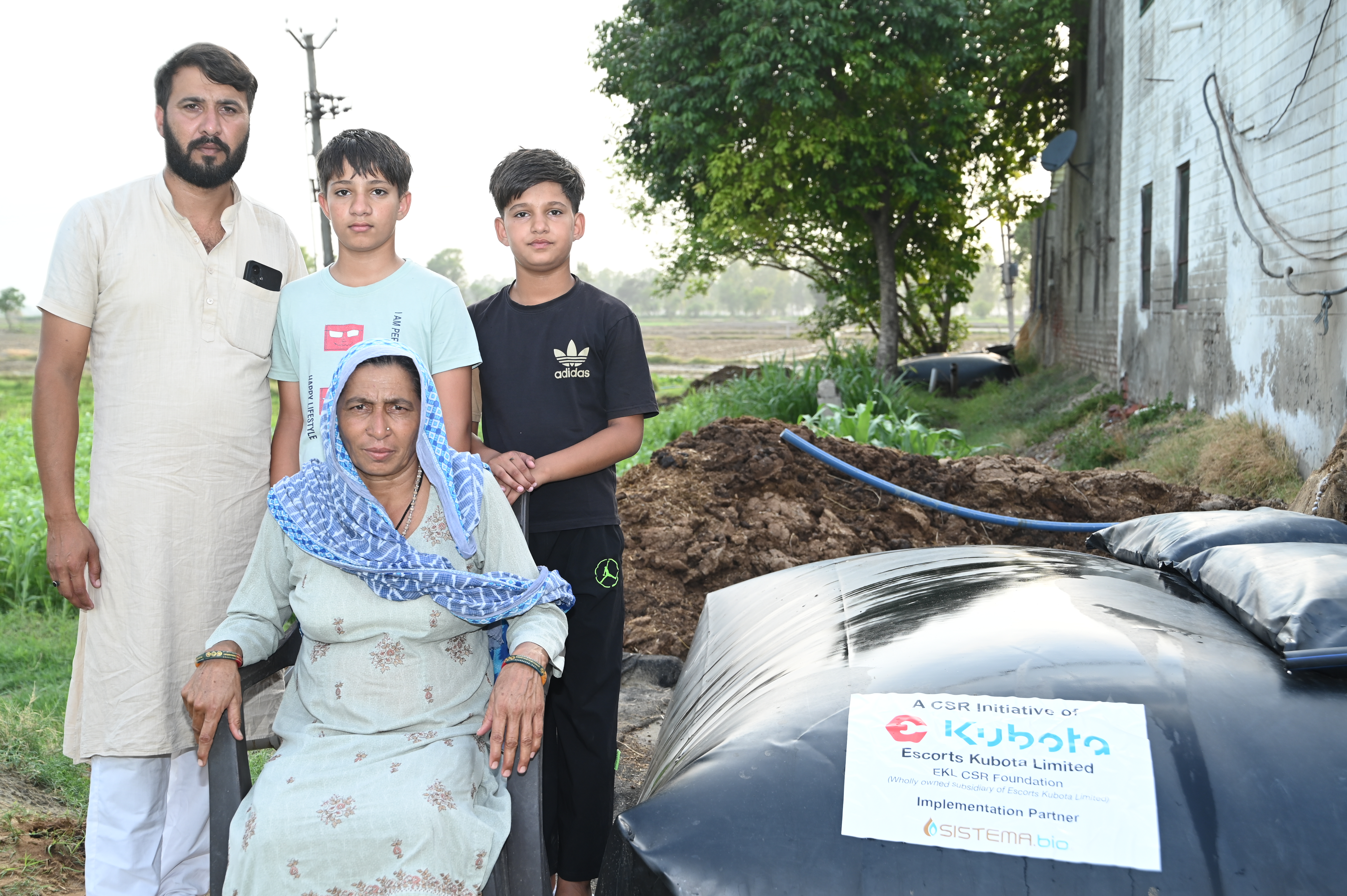Farmer family empowered with biogas