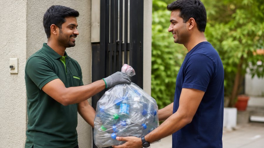 AUM Premium and Scrapbuddy Launch Doorstep Bottle Recycling