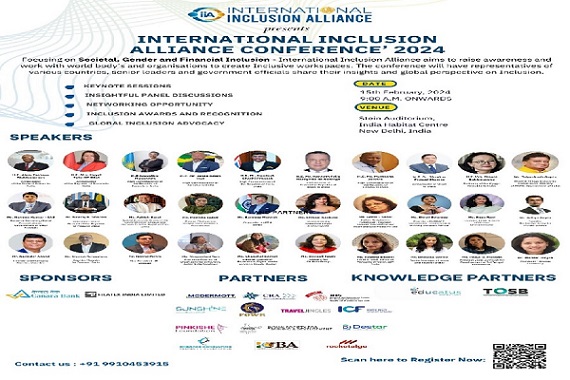 International Inclusion Alliance Conference 2024 set to unite diplomacy, diversity, and dialogue in New Delhi