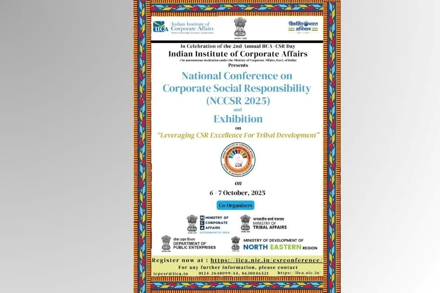 IICA to Host NCCSR 2025 on Oct 6 and 7: Focus on CSR Excellence for Tribal Development and Inclusive Growth