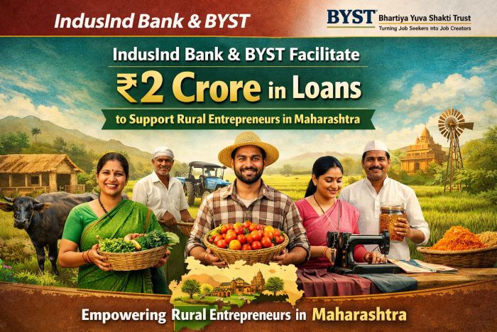 IndusInd Bank, BYST Facilitate ₹2 Crore in Loans to Support Rural Entrepreneurs in Maharashtra