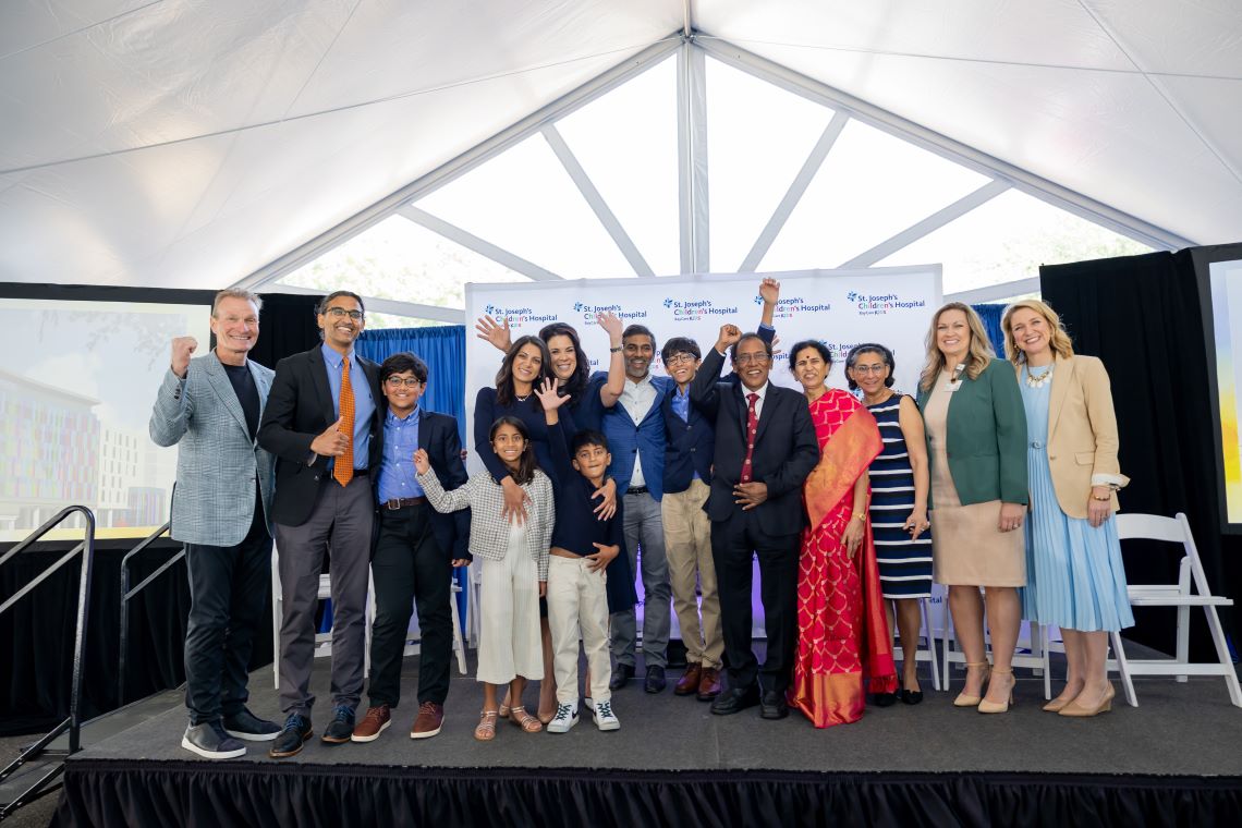 St Joseph's Children's Hospital Foundation Receives USD 50 Million Gift From Indian-Origin Pagidipati Family