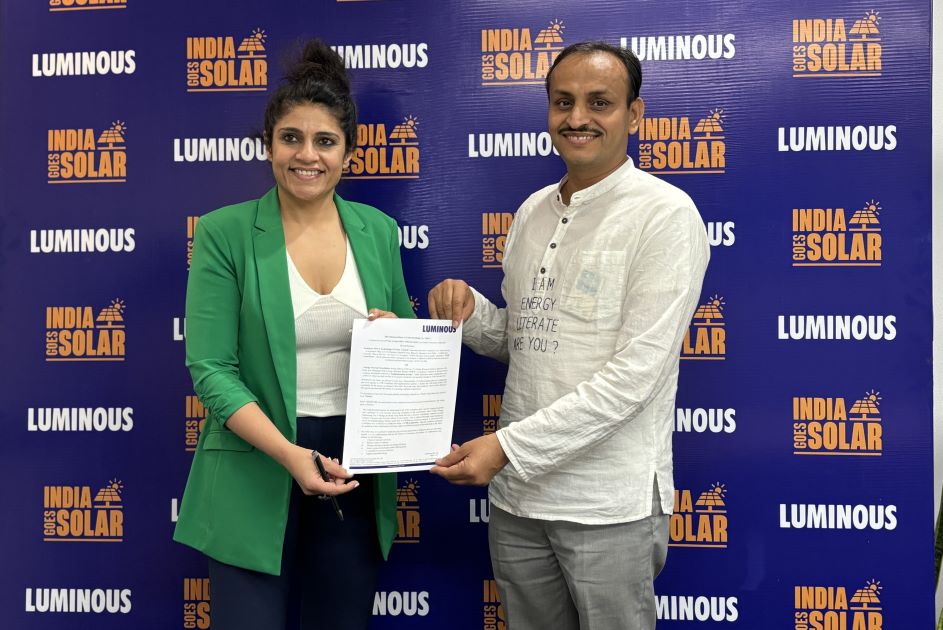 Luminous Joins Forces With Energy Swaraj Foundation To Drive Climate Correction Initiatives