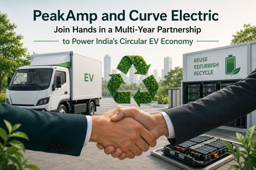 PeakAmp and Curve Electric Partner to Strengthen EV Battery Circularity in India