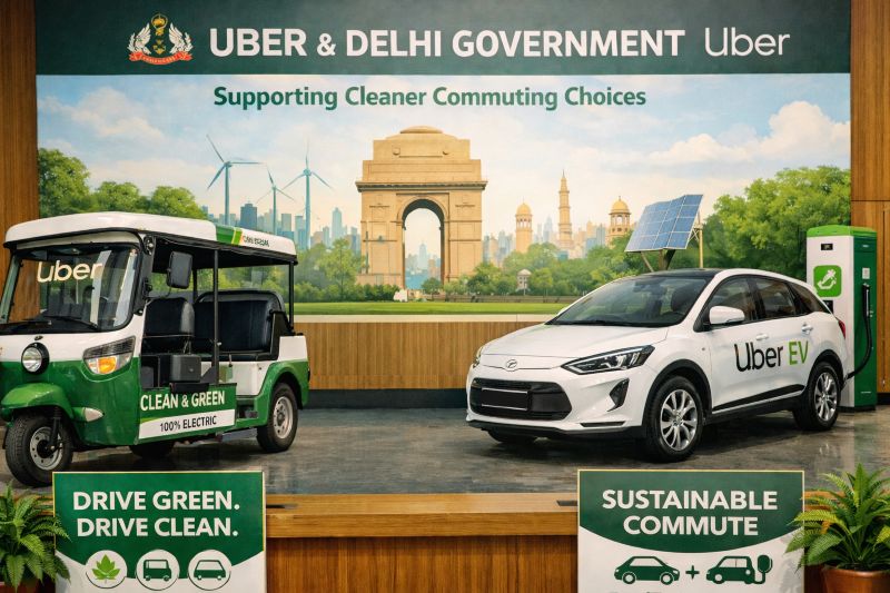 Uber Partners with Delhi Government to Promote Cleaner Commuting Options