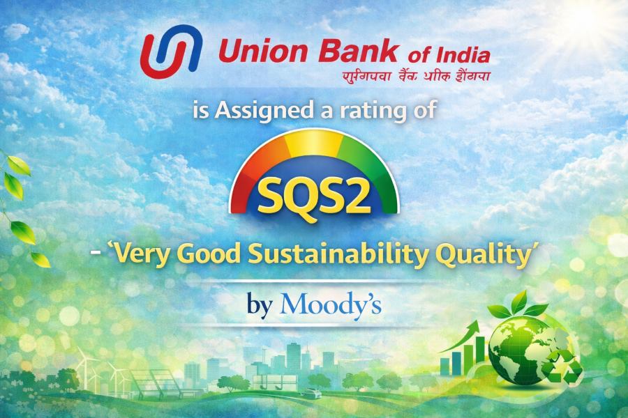 Union Bank of India Receives SQS2 Sustainability Rating from Moody’s