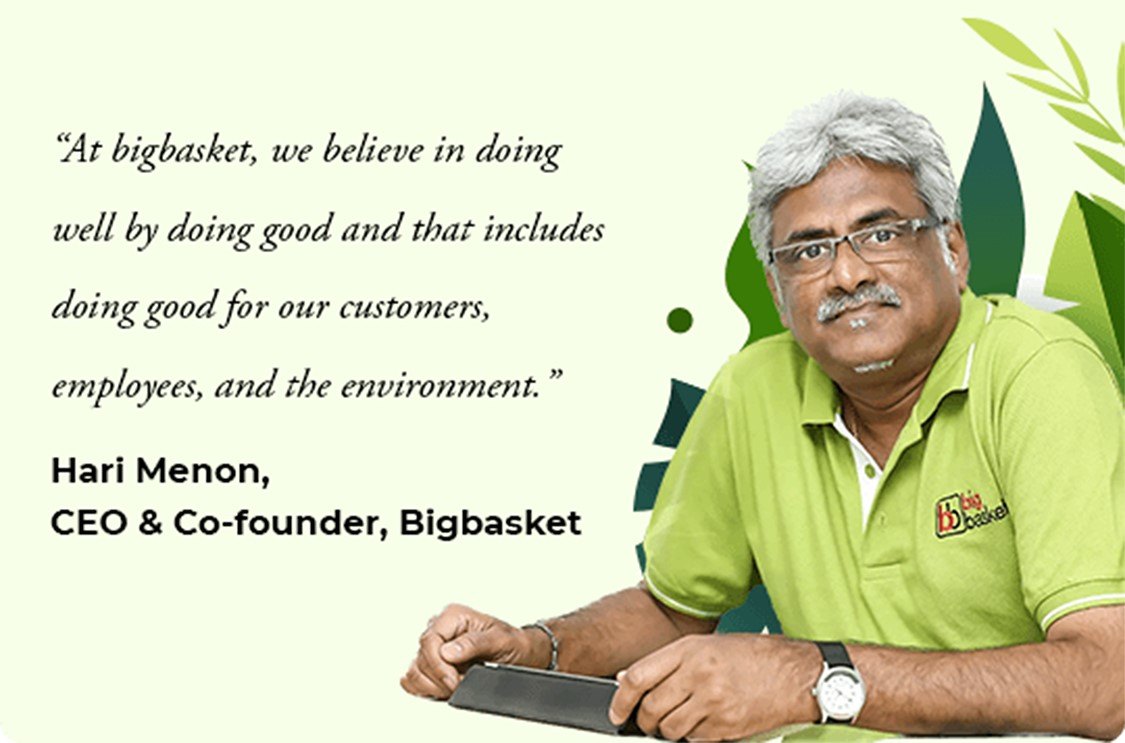 Bigbasket Sustainability Report 2023: 10,429 tonnes of CO2 avoided; 6,491 EVs used; 100+ tonnes of waste recycled monthly