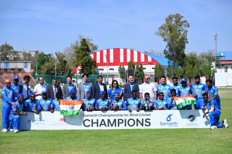 Hyundai Motor India Organises International T20 Cricket Series For Visually Impaired, Indian Team Wins