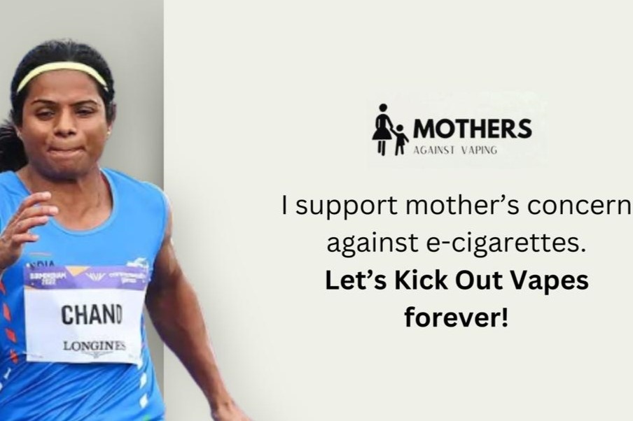 Sprint Champion Dutee Chand Teams Up With Mothers Against Vaping To Tackle Threat Of Tobacco Devices Among Children