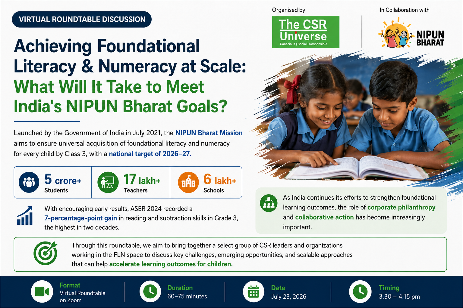 Achieving Foundational Literacy & Numeracy at Scale 
