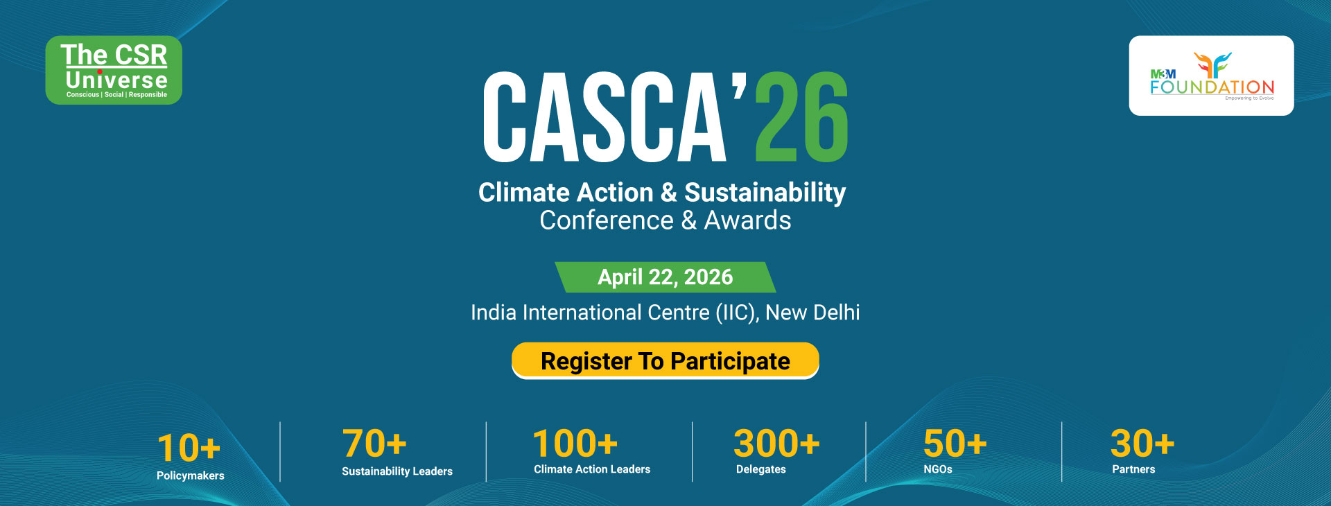 Climate Action & Sustainability Conference & Awards (CASCA’26)