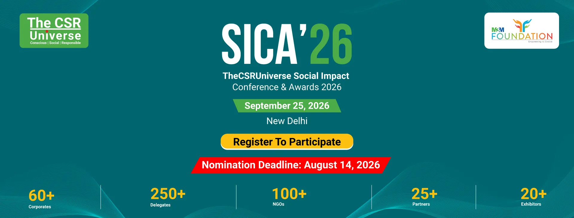 TheCSRUniverse Social Impact Conference & Awards (SICA'26)